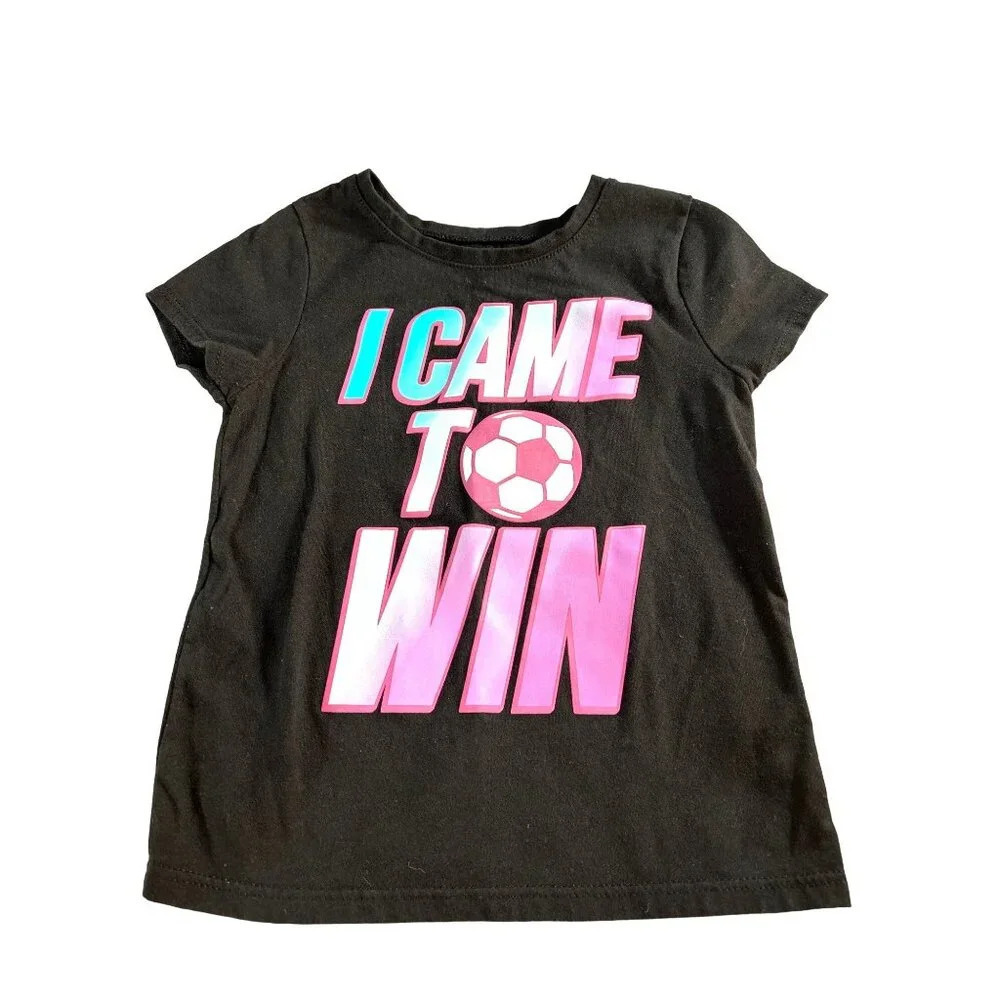 Garanimals Toddler Girls Graphic T-Shirt Black Multicolored Size 4T